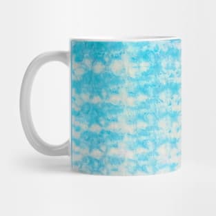 Abstract Cyan Tie-Dye Mug